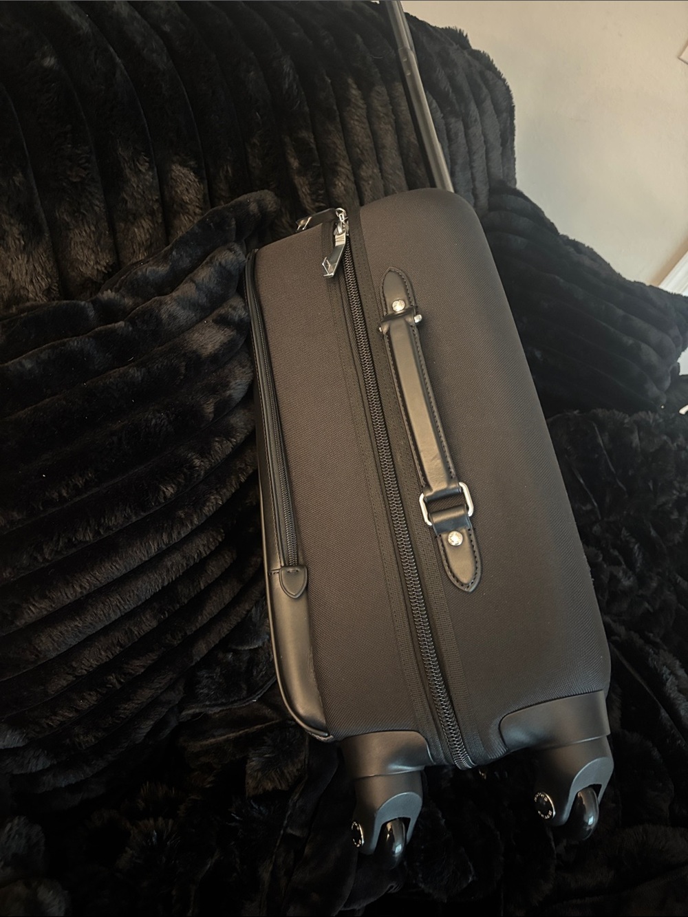 Coach Gray Signature Rolling Carry-On - Picture 5 of 9